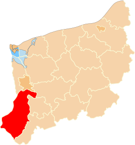 Localisation de Powiat de Gryfino