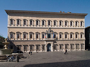 English: Palazzo Farnese in Rome (16th century...