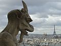 Ein Gargoyle an der Kathedrale Notre-Dame de Paris