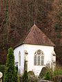 Prieuré Saint-Nicolas de la Rochotte chapelle, logis abbatial, escalier, élévation