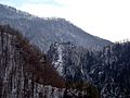 Cetatea Poenari, vedere de pe drumul spre Barajul Vidraru