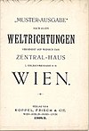 Werbeschrift der Fa. Koppel, Frisch & Cie. (1908), Einband und Titelblatt