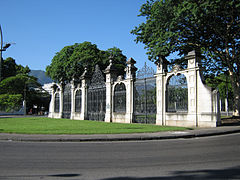 Gates of the former main entrance