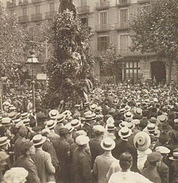 Homage to Rafael Casanova in the 1914 Diada. Rafael-casanova-diada-cataluna-1914.jpg