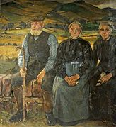 Old Maclachtie, Mary Hamilton and Mrs Tait, 1919