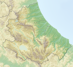 Mapa lokalizacyjna Abruzji