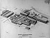 An aerial view drawing of the Rogers Locomotive Works plant on March 28, 1906