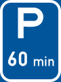 Parking with a 60-minute limit