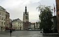 Central Square (Grote Markt) of Kortrijk with the Saint-Martin's church (2004)