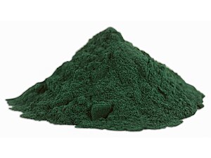 English: Spirulina (dietary supplement) powder...