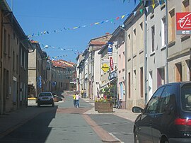 The main road in Saint-Just-la-Pendue