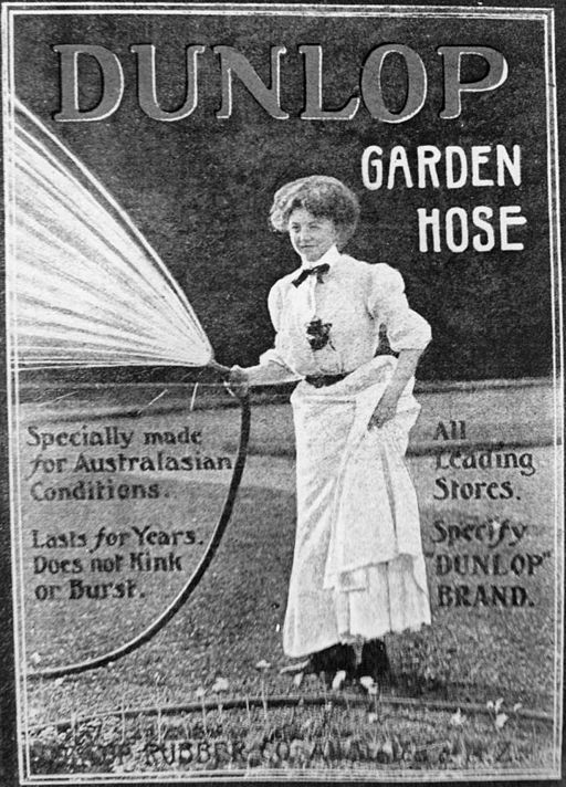 StateLibQld 1 49792 Advertisement for Dunlop garden hoses