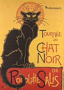 Steinlen, Tournée du Chat noir, 1896.