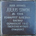 Stolperstein Eitorf-Siegstraße 83 Julius Simon