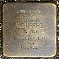 Stolperstein für Edith Weinberg (Rothgerberbach 6)