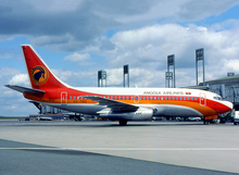 TAAG Angola Airlines is the country's state-owned national carrier. TAAG Angola Airlines Boeing 737-200Adv D2-TBD CDG July 1986.png