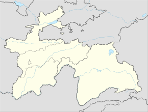 Душанбе на карте