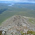 Blick vom Gipfel des Bruach na Frìthe über den Nordwestgrat