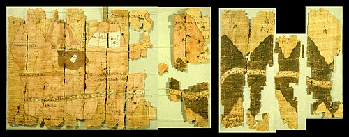 Left half of the Turin papyrus map