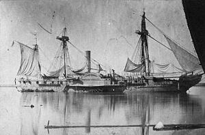 USS Mississippi около 1863 г.