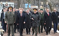 Президенты России и Армении посещали военную базу в 2013 году