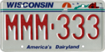 Номерной знак Висконсина, 1987.png