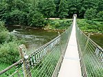 View along the bridge