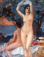 Deux nus devant la mer - Pierre Magnan-Bernard (1930)