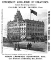 Advertisement for Emerson College of Oratory, 1893
