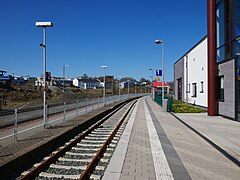 Winterberg, Bahnsteiggleis 1 am Bahnhof Winterberg (Westf)