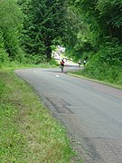 Vue à 5 km de l'arrivée.