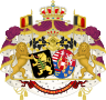 Alliance Coat of Arms of King Leopold II and Queen Marie Henriette.svg