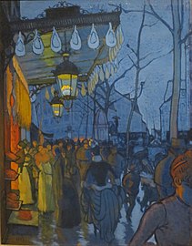 Avenue de Clichy, cinq heures du soir (1887) gan Louis Anquetin
