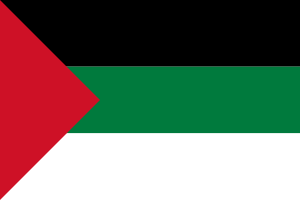 A flag of for the Arabic language, including t...