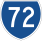 State Route 72 marker