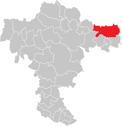 Location within Mistelbach district