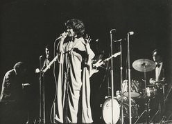 Na pódiu v roce 1970