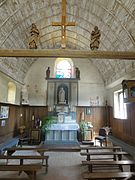 Intérieur de la chapelle du Berval