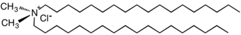 Strukturformel von Dimethyldioctadecylammoniumchlorid