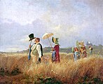 «Søndagsturen» (Der Sonntagsspaziergang, 1841) av Carl Spitzweg, en typisk representant for biedermeier-perioden.