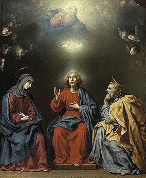 The Holy Family with God the Father and the Ho...