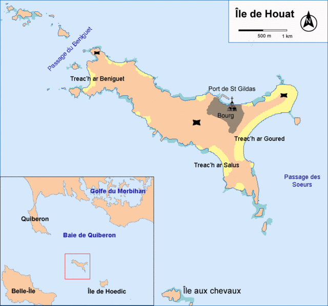 Localització de l'Île-d'Houat