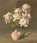 Peonies in a Vase, circa 1885