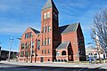 View looking north northwest at the southern elevation of the Church Street Grammar School, 2024