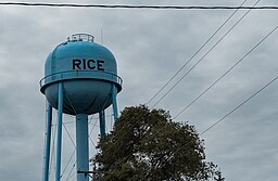 Vattentornet i Rice.