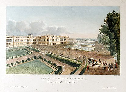 Le château de Versailles par Claude-François Fortier.