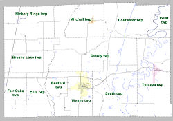 Vị trí trong Quận Cross, Arkansas