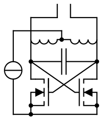 Cross coupled LC oscillator