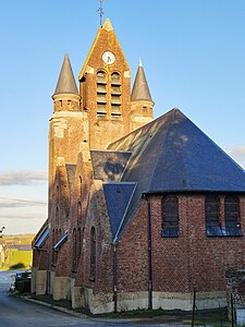 Le chevet de l'église.