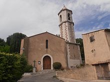 Ang Simbahan ug Belfry, sa Moissac-Bellevue